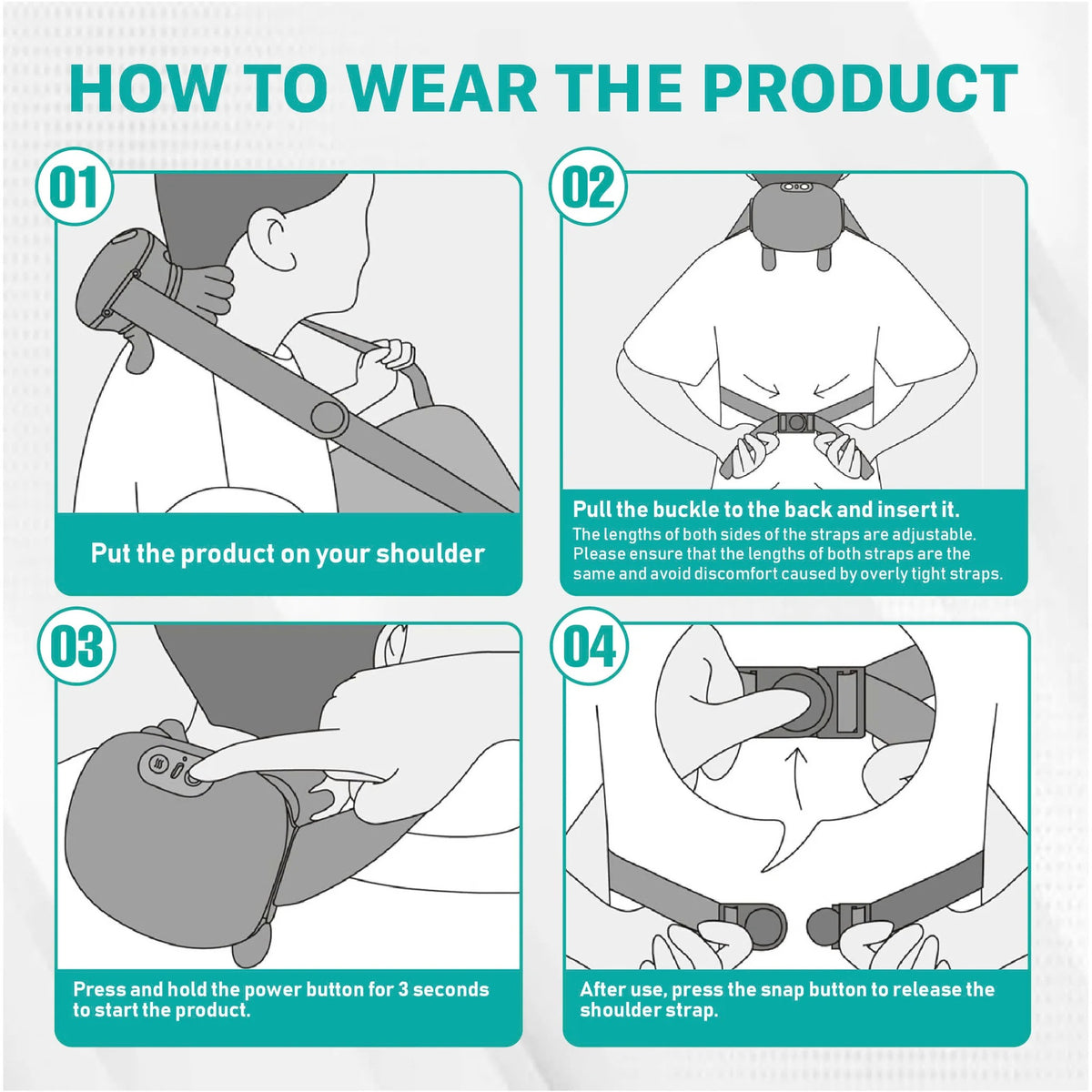 Heated Neck and Shoulder Massager - lifestyle photo