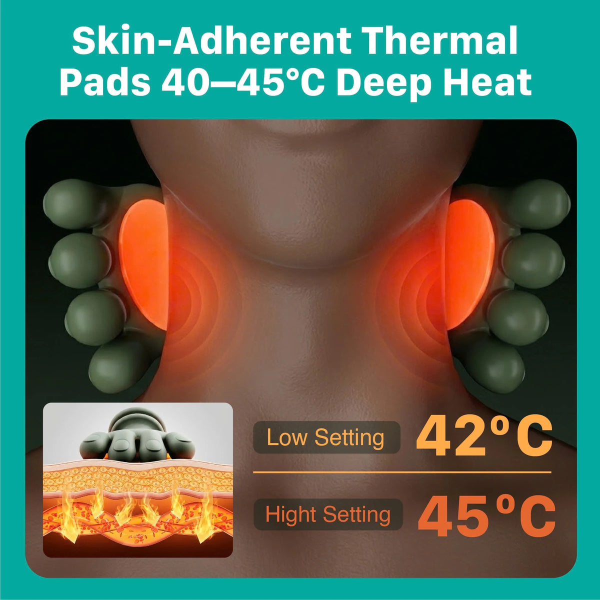 Heated Neck and Shoulder Massager - lifestyle photo